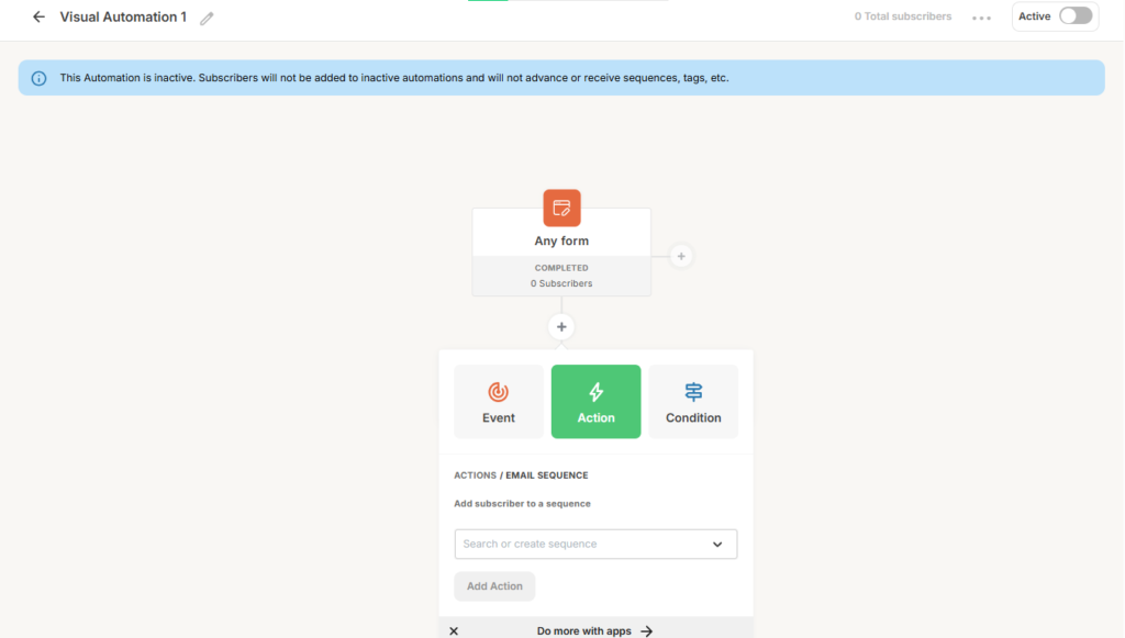 Kit visual automation builder workflow