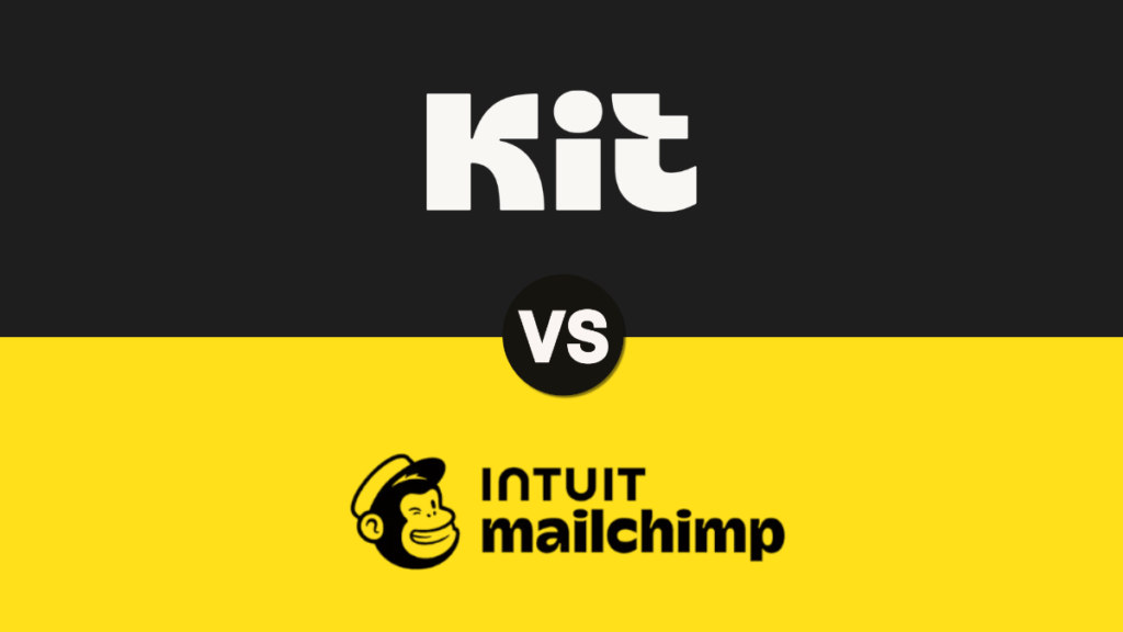 Kit vs Mailchimp comparison feature image