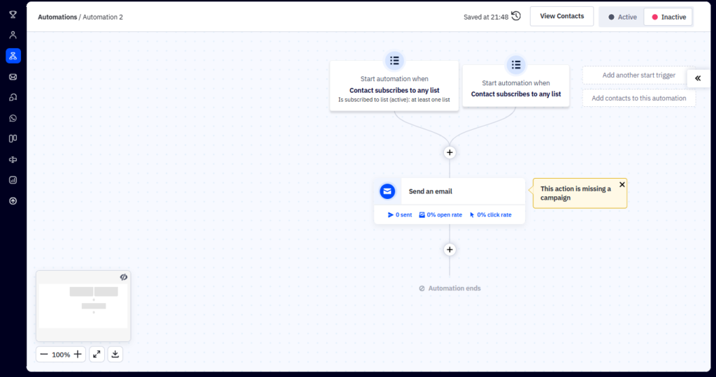 ActiveCampaign advanced marketing automation builder